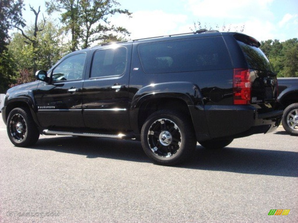 2007 Suburban 1500 Z71 4x4 - Black / Light Titanium/Ebony photo #4