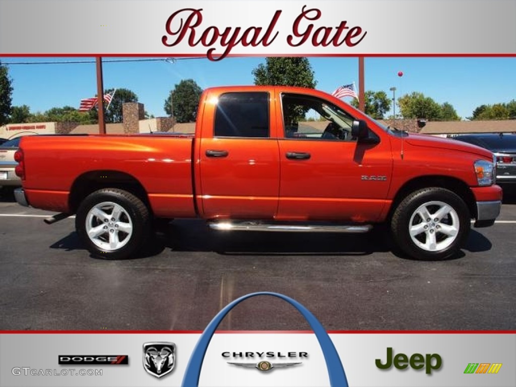 Sunburst Orange Pearl Dodge Ram 1500