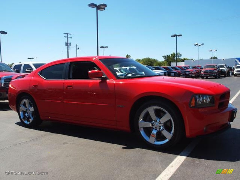 2009 Charger R/T - TorRed / Dark Slate Gray photo #2
