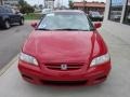 2002 San Marino Red Honda Accord EX V6 Coupe  photo #2