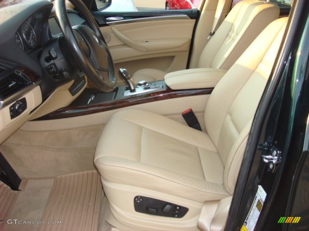 2007 X5 3.0si - Deep Green Metallic / Sand Beige photo #8