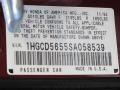 1995 Bordeaux Red Pearl Honda Accord EX Sedan  photo #20
