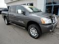 2005 Smoke Gray Nissan Titan LE Crew Cab 4x4  photo #2