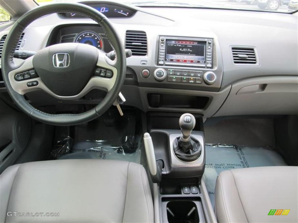 2008 Honda Civic EX-L Sedan Gray Dashboard Photo #53913412