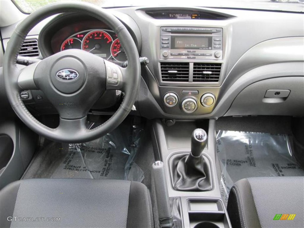 2008 Subaru Impreza WRX Sedan Carbon Black Dashboard Photo #53913652