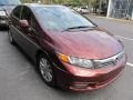 Crimson Pearl 2012 Honda Civic EX Sedan Exterior