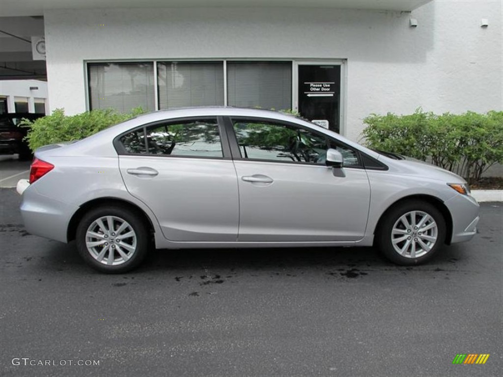 Alabaster Silver Metallic 2012 Honda Civic EX-L Sedan Exterior Photo #53914205
