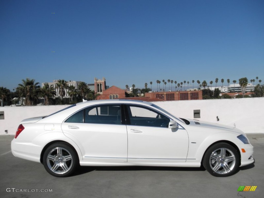 Diamond White Metallic 2012 Mercedes-Benz S 550 Sedan Exterior Photo #53915419