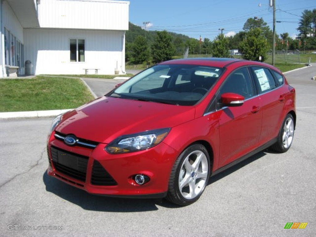 Red Candy Metallic 2012 Ford Focus Titanium 5-Door Exterior Photo #53915431