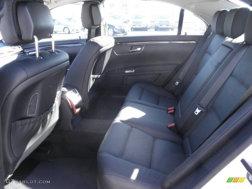 Black Interior 2012 Mercedes-Benz S 550 Sedan Photo #53915470