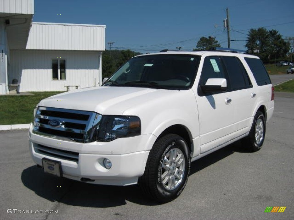 White Platinum Tri-Coat 2012 Ford Expedition Limited 4x4 Exterior Photo #53915515