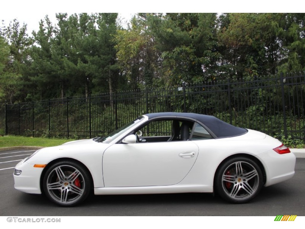 2007 911 Carrera S Cabriolet - Carrara White / Black photo #4