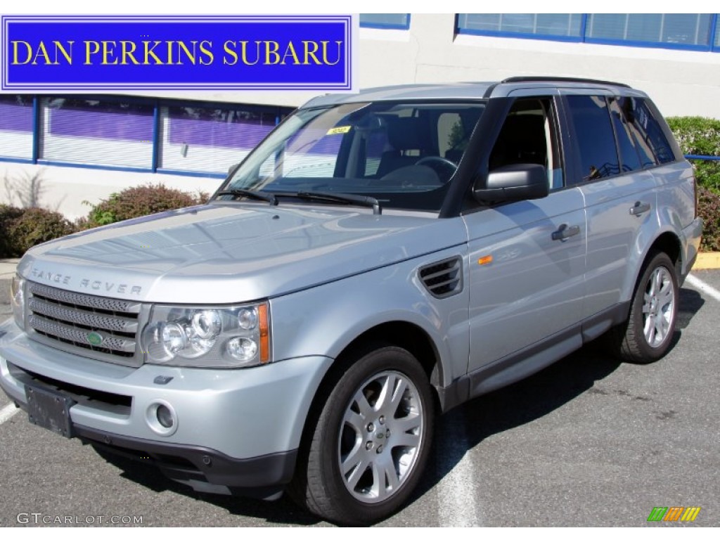 2006 Range Rover Sport HSE - Arctic Frost Metallic / Ebony Black photo #1