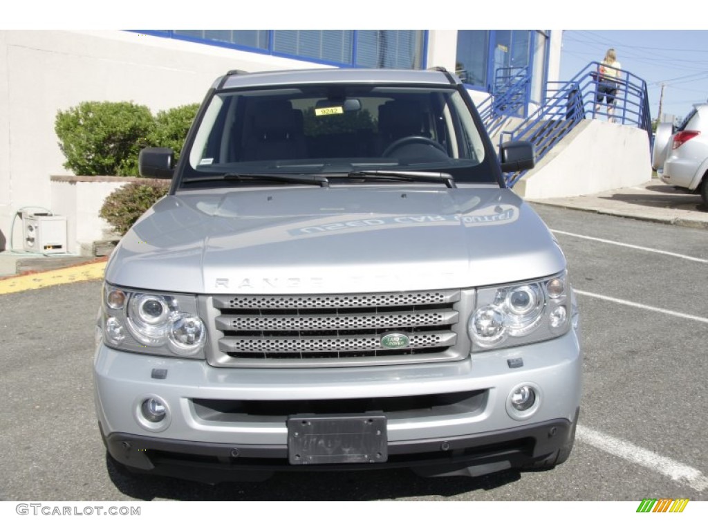 2006 Range Rover Sport HSE - Arctic Frost Metallic / Ebony Black photo #2
