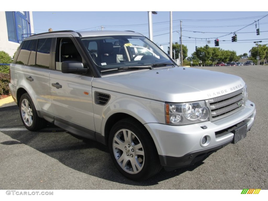 2006 Range Rover Sport HSE - Arctic Frost Metallic / Ebony Black photo #3