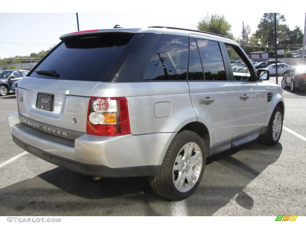 2006 Range Rover Sport HSE - Arctic Frost Metallic / Ebony Black photo #6