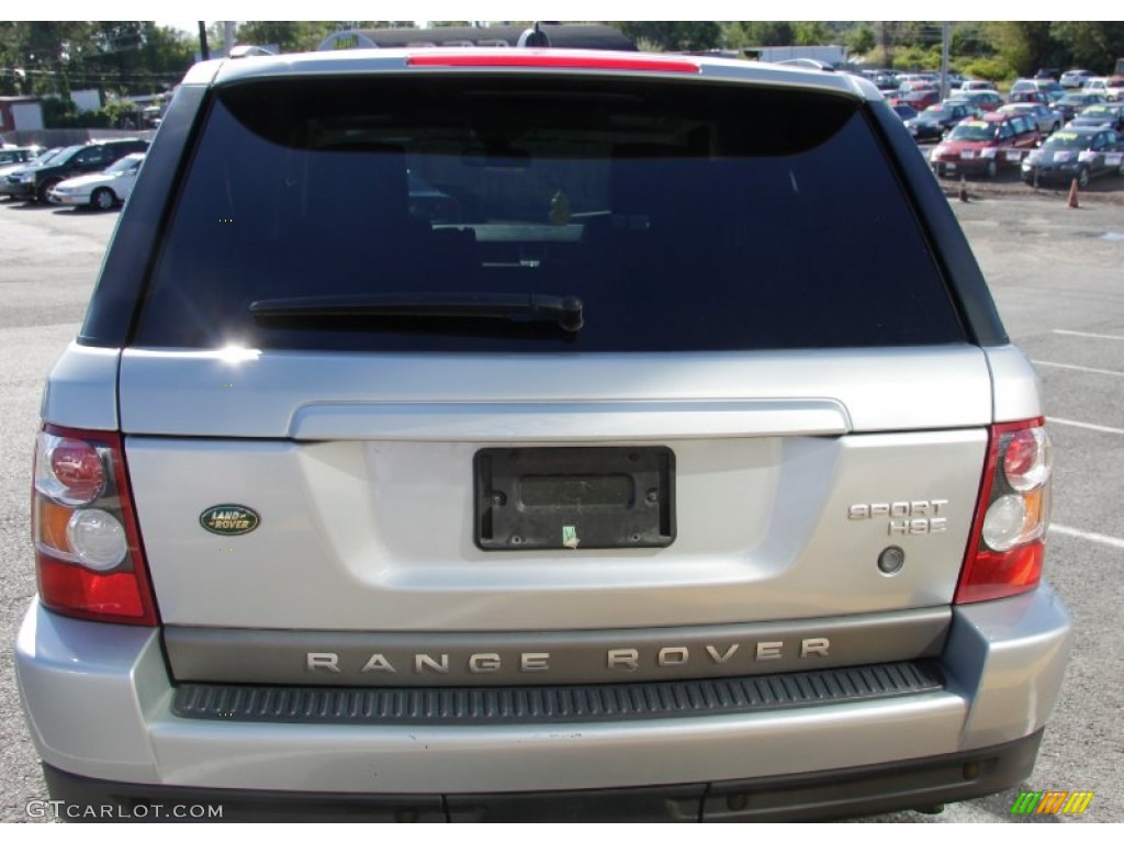 2006 Range Rover Sport HSE - Arctic Frost Metallic / Ebony Black photo #7