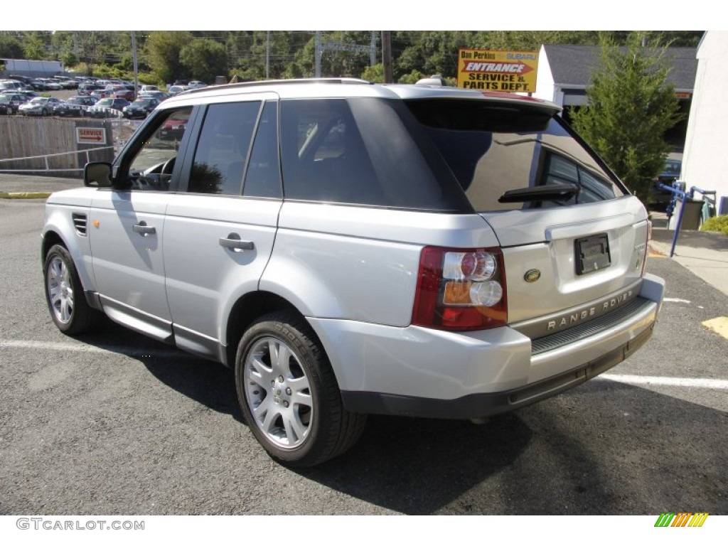 2006 Range Rover Sport HSE - Arctic Frost Metallic / Ebony Black photo #11