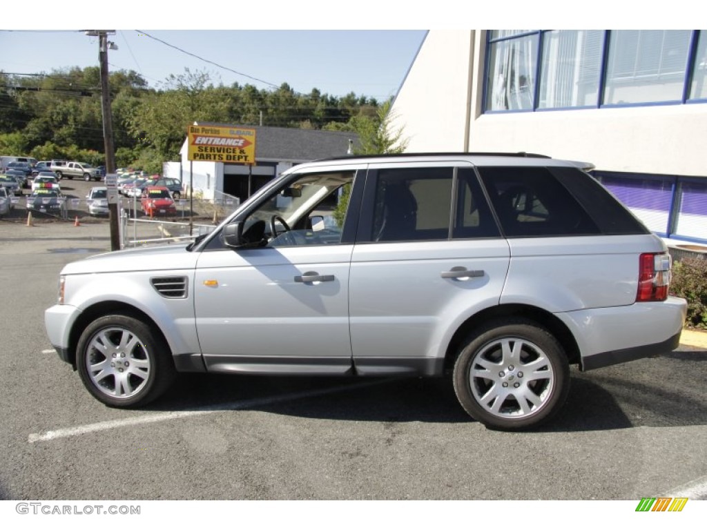 2006 Range Rover Sport HSE - Arctic Frost Metallic / Ebony Black photo #12