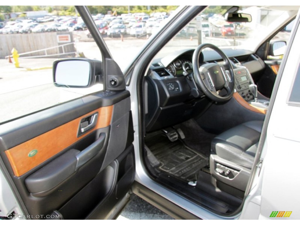2006 Range Rover Sport HSE - Arctic Frost Metallic / Ebony Black photo #13