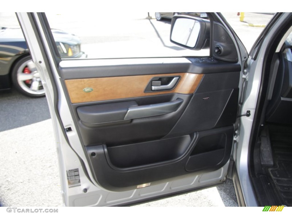 2006 Range Rover Sport HSE - Arctic Frost Metallic / Ebony Black photo #14