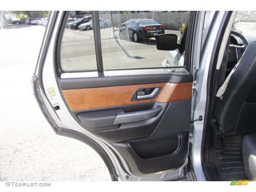 2006 Range Rover Sport HSE - Arctic Frost Metallic / Ebony Black photo #15