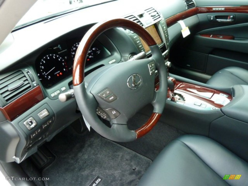 Black Interior 2011 Lexus LS 460 AWD Photo #53918224