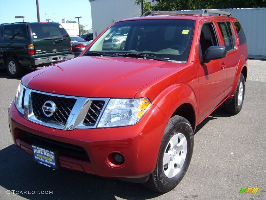 2008 Pathfinder S 4x4 - Red Brawn / Graphite photo #1