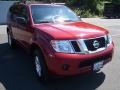 2008 Red Brawn Nissan Pathfinder S 4x4  photo #3