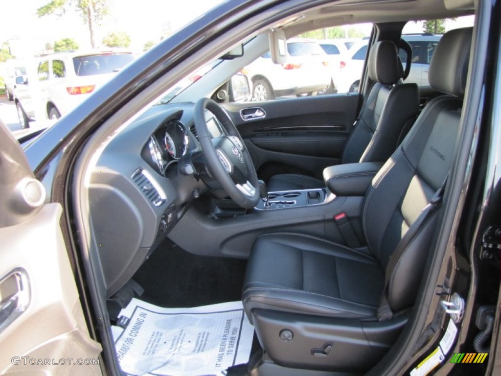 Black Interior 2012 Dodge Durango Citadel Photo #53923075
