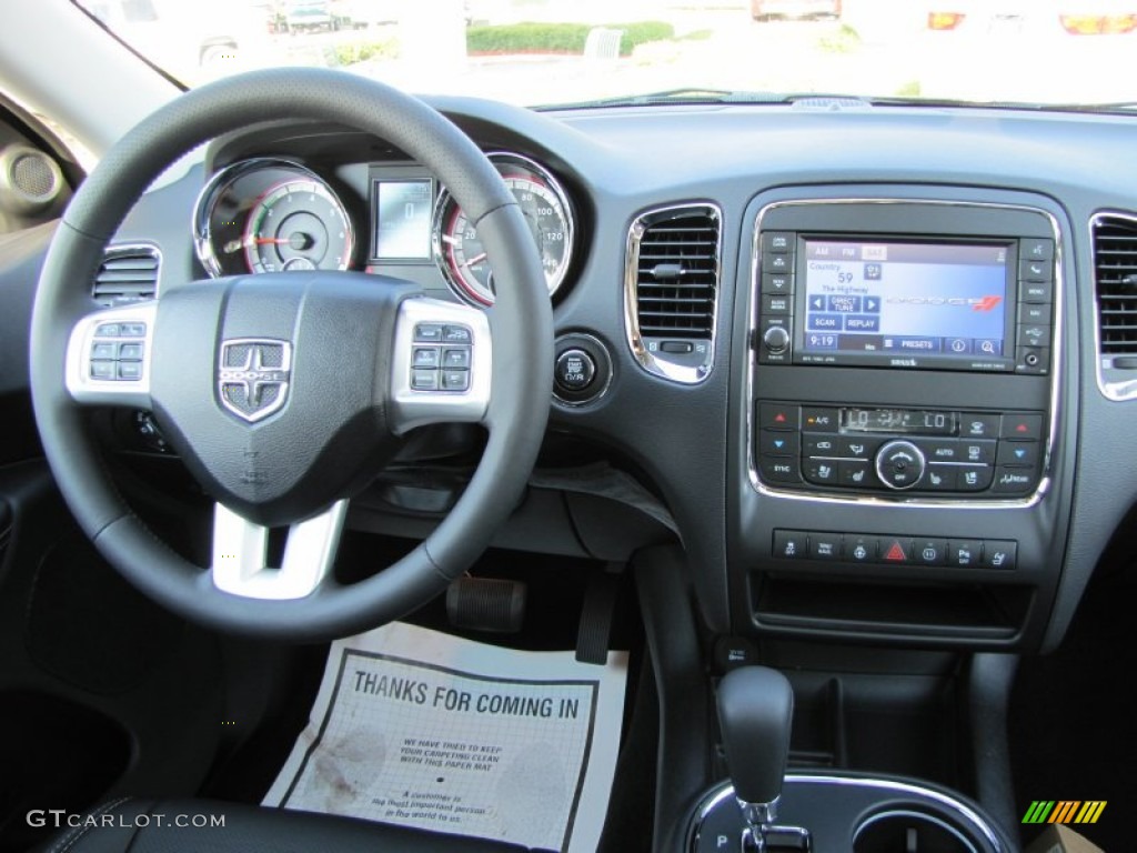 2012 Dodge Durango Citadel Black Dashboard Photo #53923117