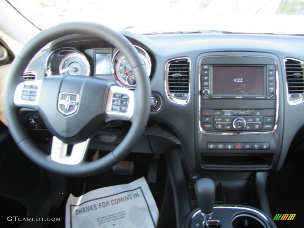 2012 Dodge Durango Citadel Black Dashboard Photo #53923240