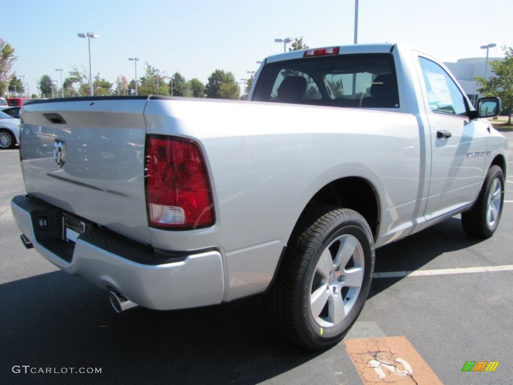 2012 Ram 1500 Express Regular Cab - Bright Silver Metallic / Dark Slate Gray/Medium Graystone photo #3