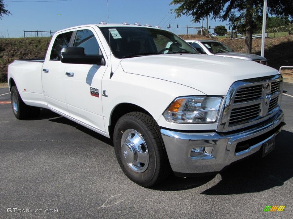 Bright White 2012 Dodge Ram 3500 HD Big Horn Crew Cab Dually Exterior Photo #53923549