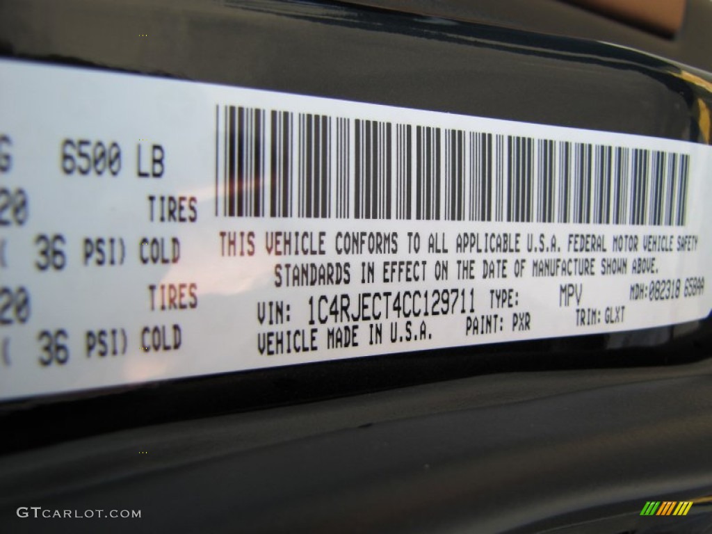 Brilliant Black Crystal Pearl 2012 Jeep Grand Cherokee Overland Summit Exterior Photo #53924983