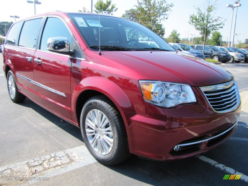 Deep Cherry Red Crystal Pearl 2012 Chrysler Town & Country Limited Exterior Photo #53925496