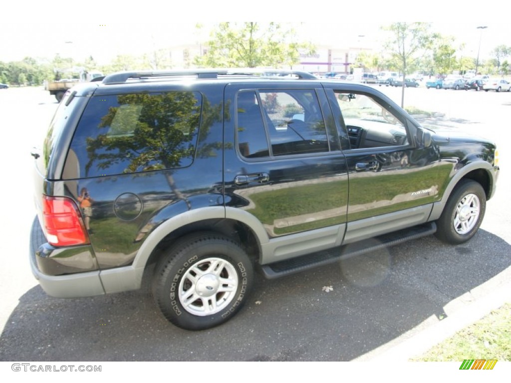 2002 Explorer XLT - Black Clearcoat / Graphite photo #4