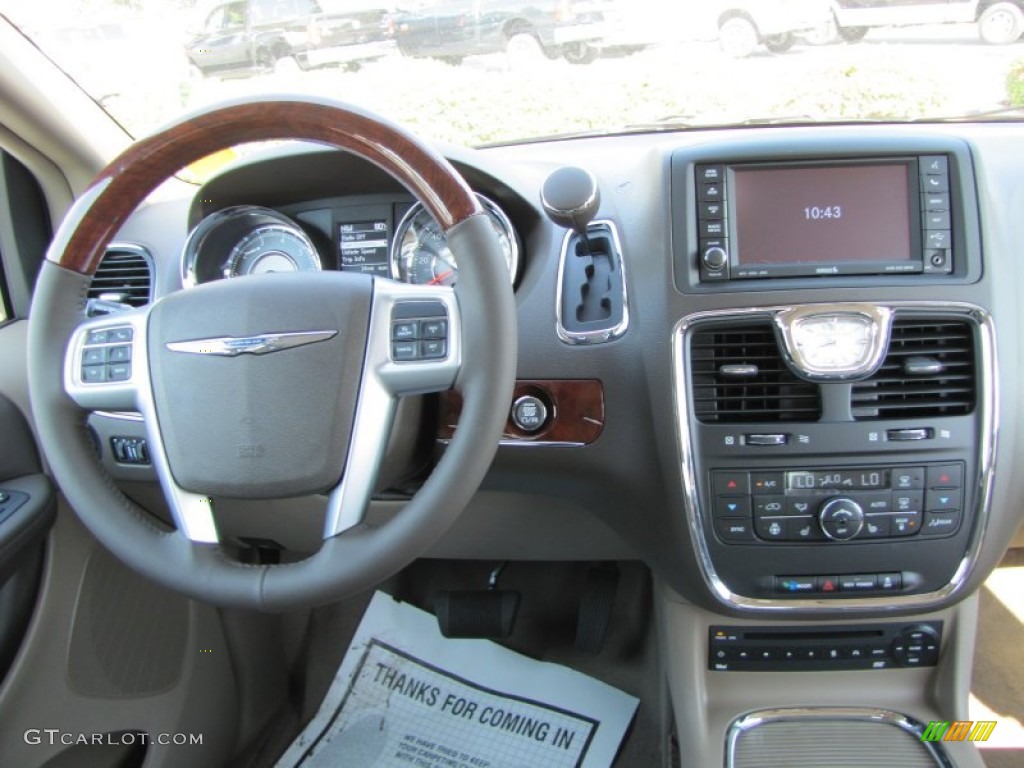 2012 Chrysler Town & Country Limited Dark Frost Beige/Medium Frost Beige Dashboard Photo #53925559