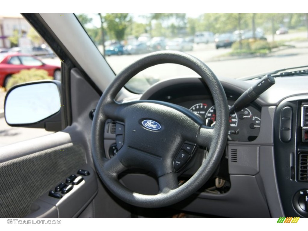 2002 Ford Explorer XLT Graphite Steering Wheel Photo #53925649