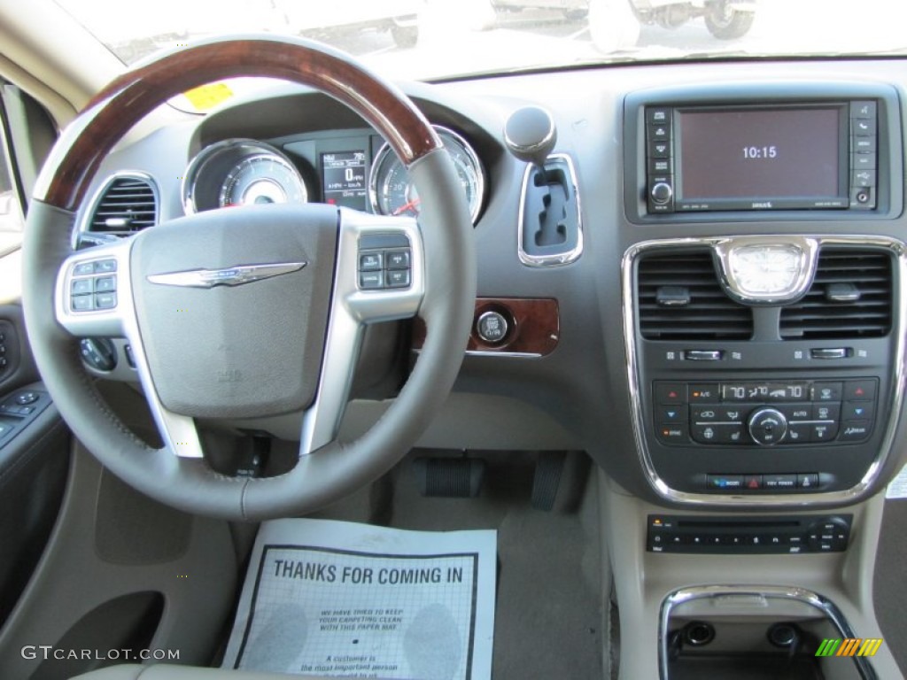 2012 Chrysler Town & Country Limited Dark Frost Beige/Medium Frost Beige Dashboard Photo #53925685