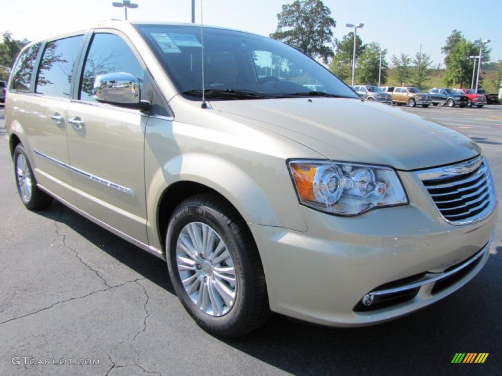 White Gold Metallic 2012 Chrysler Town & Country Limited Exterior Photo #53926378