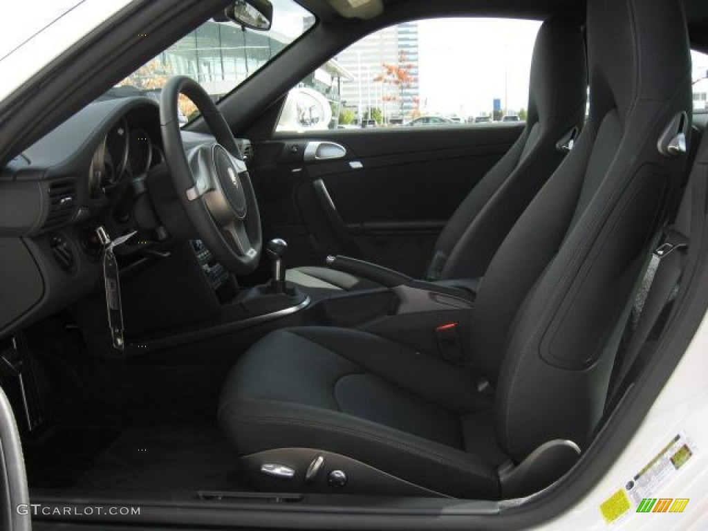Black Interior 2010 Porsche 911 Carrera 4S Coupe Photo #53926438