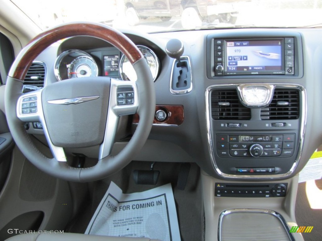 2012 Chrysler Town & Country Limited Dark Frost Beige/Medium Frost Beige Dashboard Photo #53926441