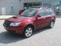 Camellia Red Pearl 2009 Subaru Forester 2.5 XT Limited Exterior