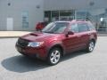 Camellia Red Pearl 2009 Subaru Forester 2.5 XT Limited Exterior