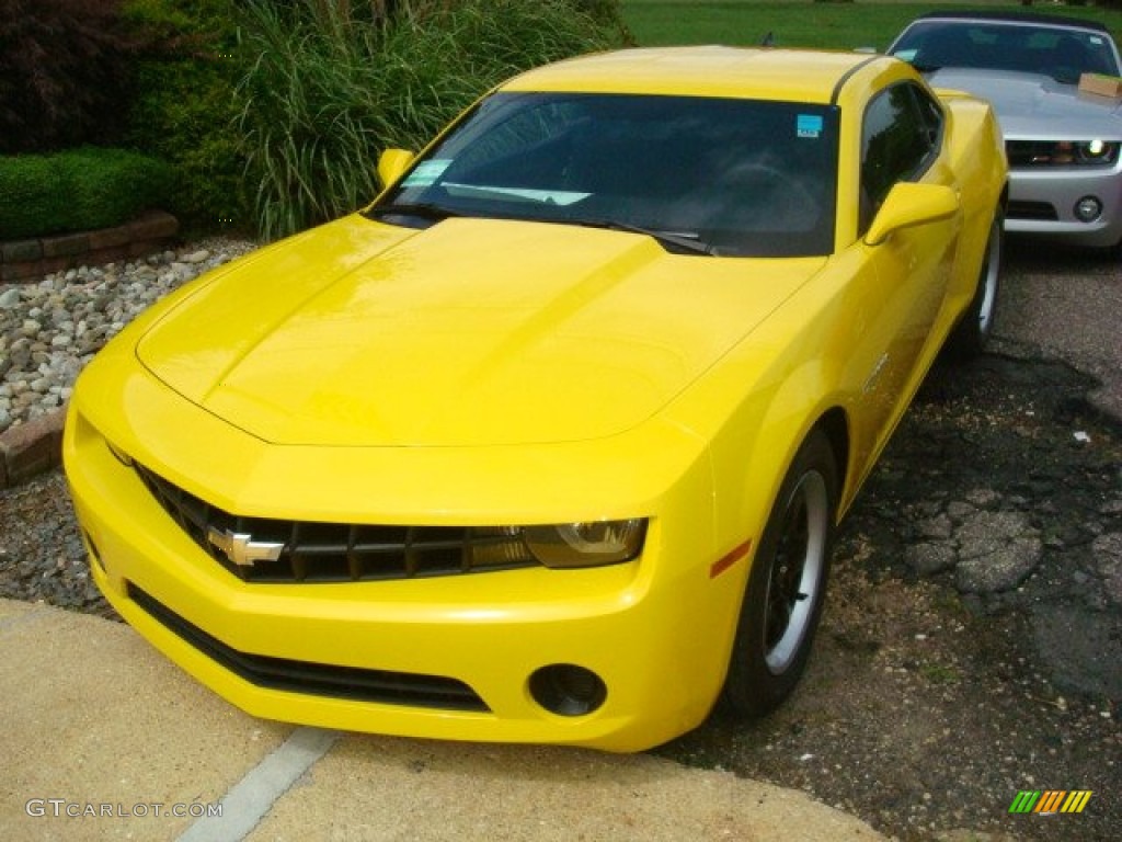 2012 Camaro LS Coupe - Rally Yellow / Black photo #1