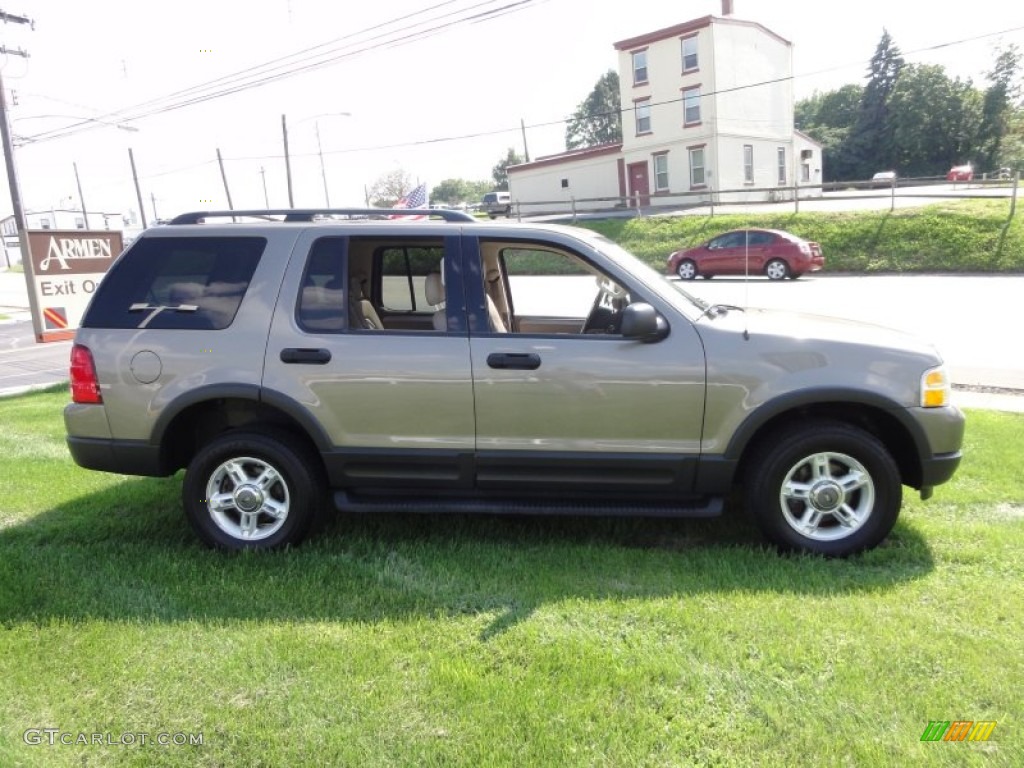 2003 Explorer XLT 4x4 - Mineral Grey Metallic / Medium Parchment Beige photo #7