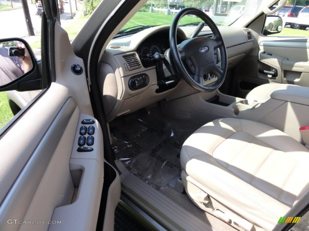 2003 Explorer XLT 4x4 - Mineral Grey Metallic / Medium Parchment Beige photo #13