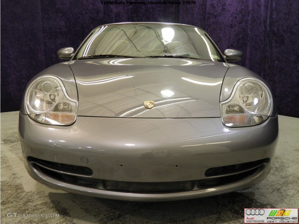 2001 911 Carrera 4 Cabriolet - Seal Grey Metallic / Black photo #17