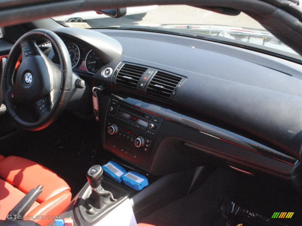 2008 1 Series 135i Convertible - Jet Black / Coral Red photo #5